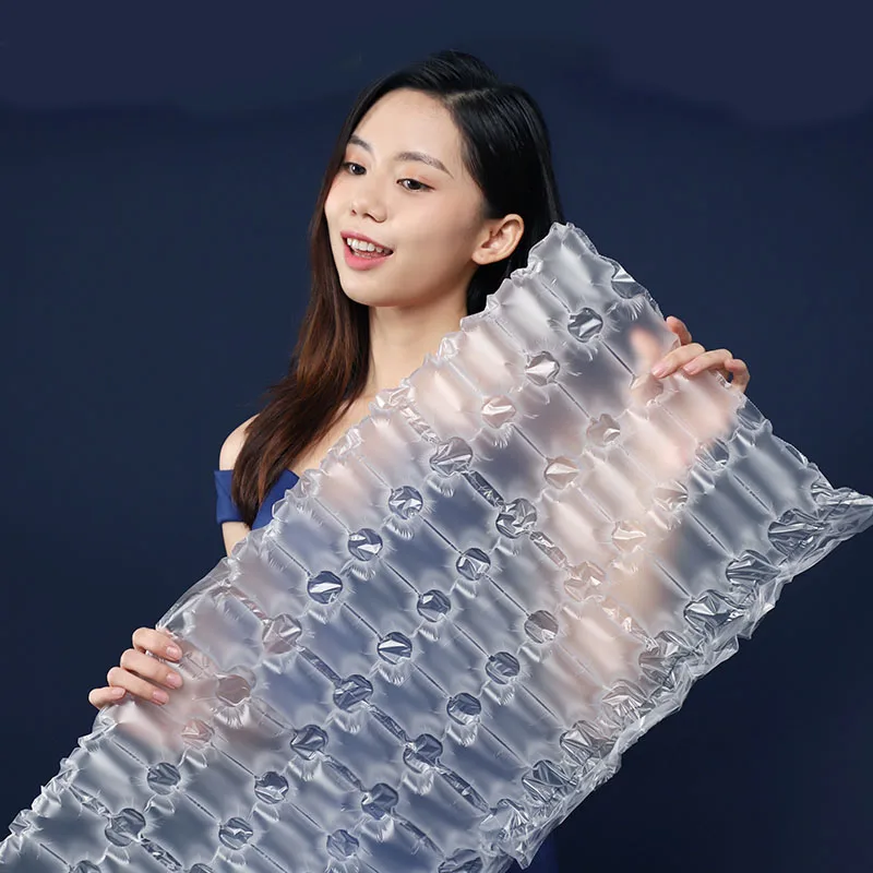 

300m Air Cushion Film Inflatable Packaging Plastic Film Packing Plastic Air Bubble Rolls Buffer Wrap Protection Airbag Wholesale