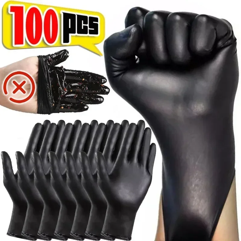 Disposable Black Nitrile PVC Gloves For Housework Dish Washing Car Industry Gardening Pet Care Baking Cooking Tool disposable gloves nitrile gloves dishwashing gloves cleaning gloves garden work gloves