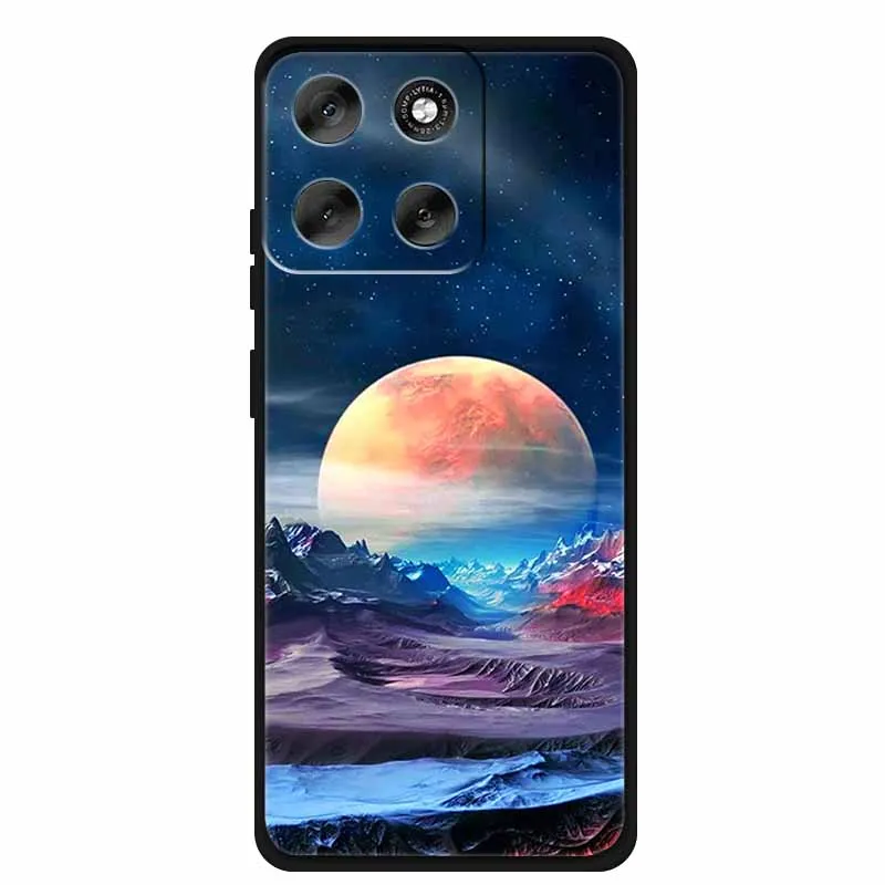 Luxury Silicone TPU Etui Cover - Soft Pink Anime Back Case