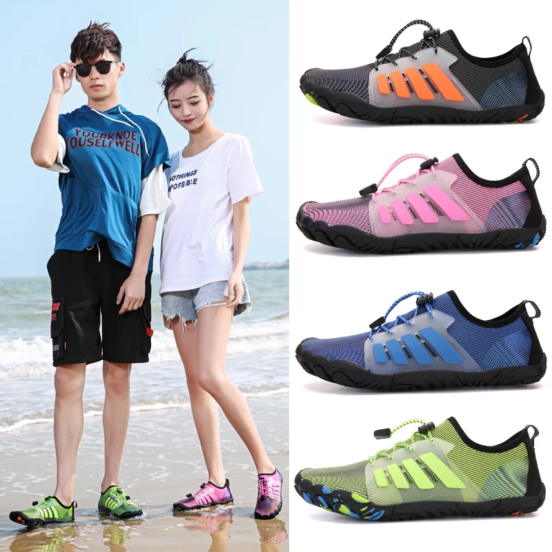 

Unisex Swimming Water Shoes Men Barefoot Nonslip River Sea Diving Sneakers Outdoor Beach Sandals Upstream Aqua Shoes Plus Size