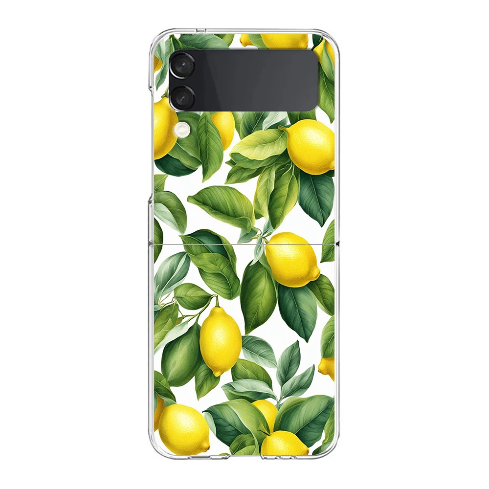 Fruit Lemon Shockproof Hard Folding Phone Case Cover