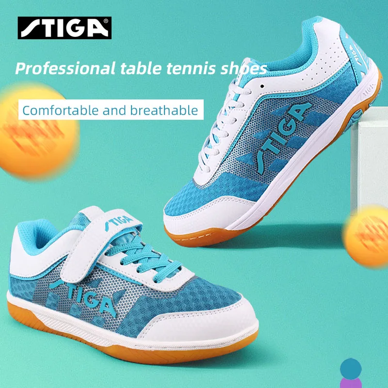 2023NEWStigaTableTennisShoesMenWomenBreathableHighElasticNon