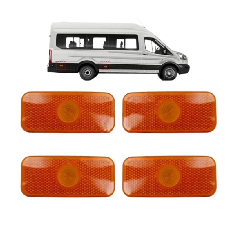 KIMISS Lente Amarillo Para Luz Lateral 1671689 VYC15-5034-AC, Para TRANSIT MK6/MK7, Cubierta De Luz Ma Dora, Compatible Con Modelos Específicos