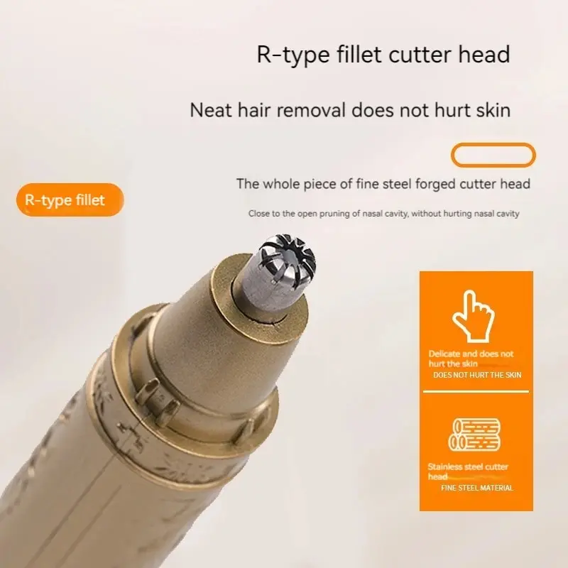 Nose Hair Trimmer Golden Dragon And Phoenix Clear Nostrils Small Convenient Washing Knife Head Unisex
