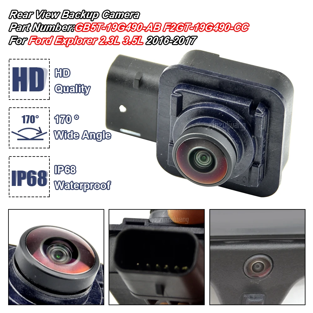 하이 퀄리티 OEM GB5Z-19G490-C GB5Z-19G490-A GB5T-19G490-AB 후방 백업 주차 카메라, 포드 익스플로러 자동차 부품 2016-2019 용