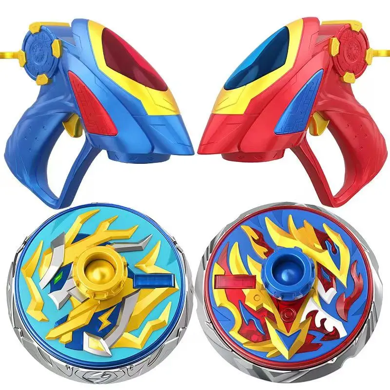 Super Change Attack War Spin Top Radiance Awaken System Glare Acceleration Alloy Battle Gun shape Gyro Toys Kids Birthday Gifts
