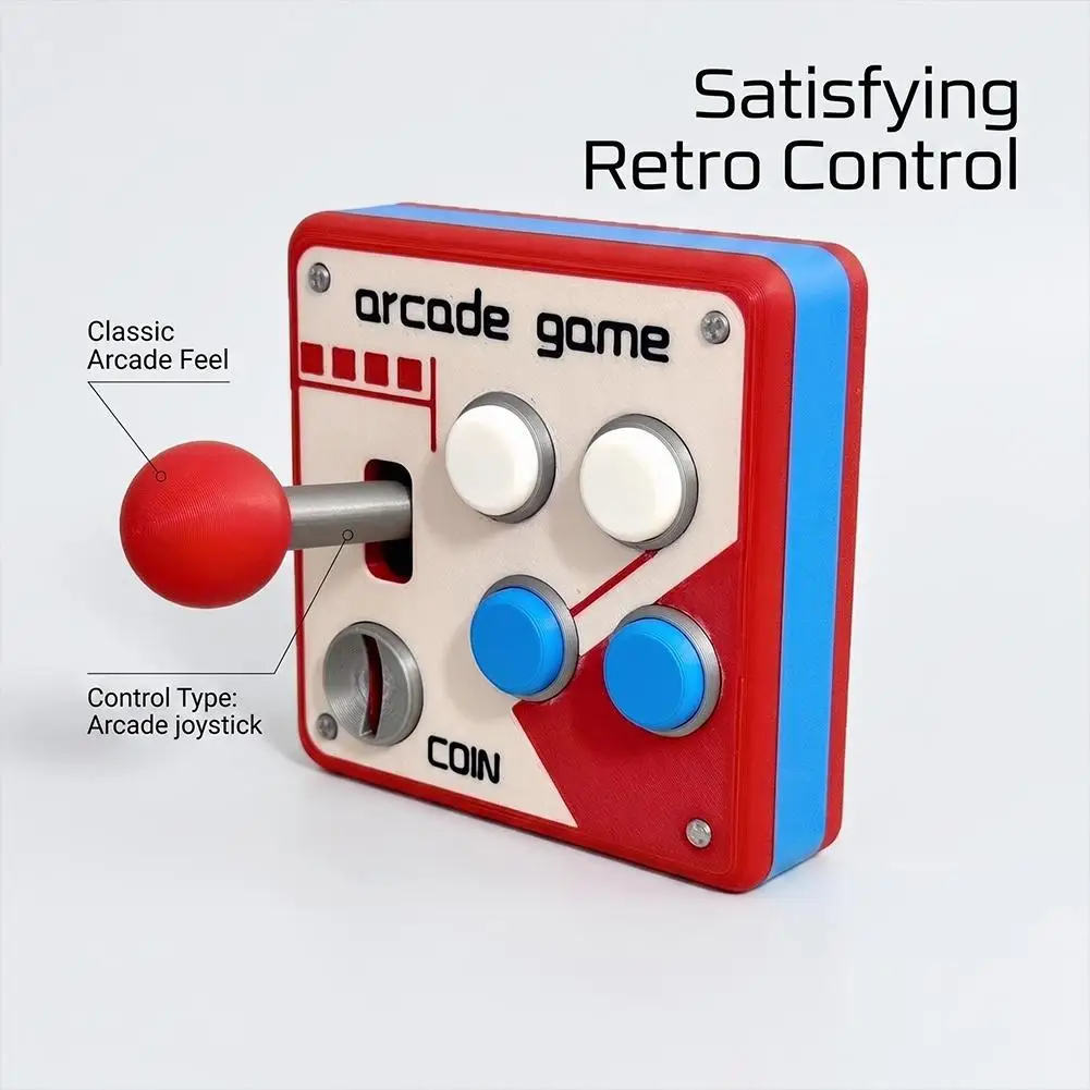 Joystick per Console Retro Gaming, Pannello Decorativo 3D Creativo per Arcade, Pannello di Controllo Stampato in 3D, Decorazione Regalo Giocattolo - Image 3