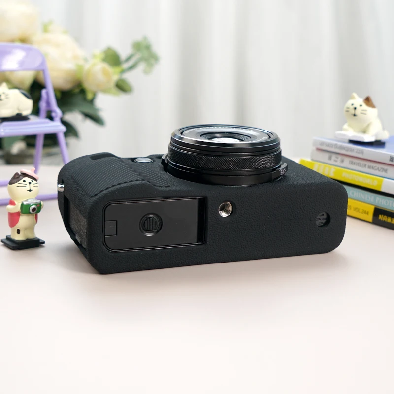 Custodia In Silicone Per Fujifilm X100VI – Copertura Morbida Effetto Pelle, Borsa Protettiva