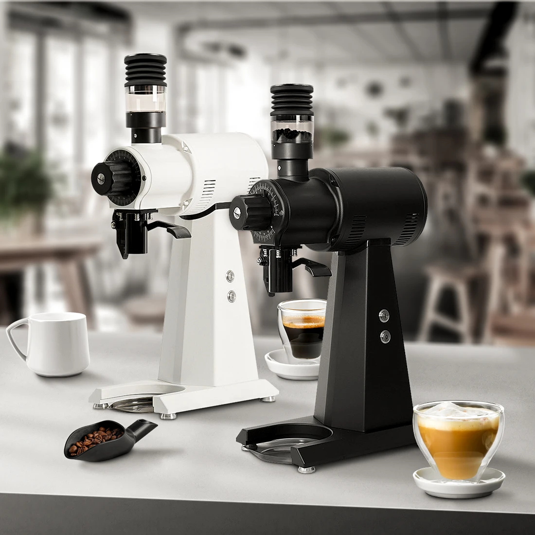 CAFEMASY コーヒー豆グラインダー シングルドーズホッパー