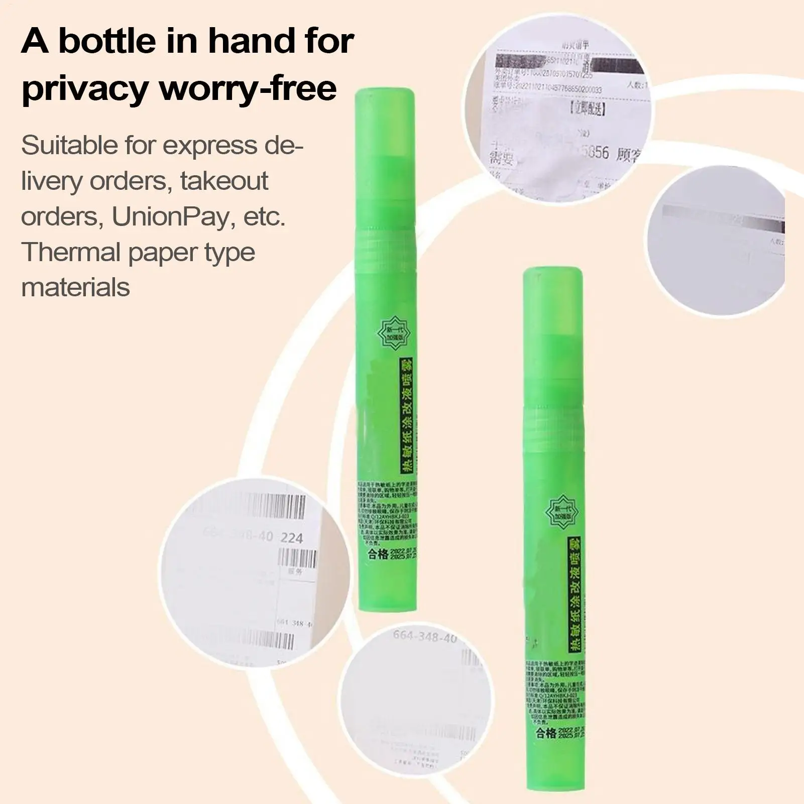 열감지 종이 지우개 롤러 화이트아웃 수정액 포켓 스미어 커버 도구 문서 패키지 청구서용