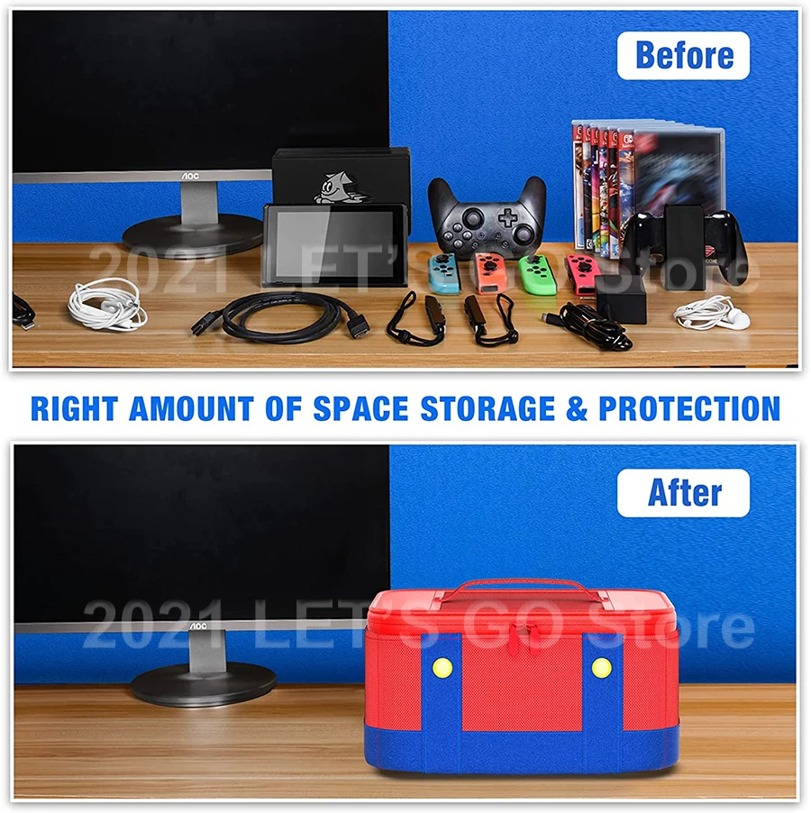 ニンテンドースイッチ＆OLEDトラベルキャリングケース ポータブル収納