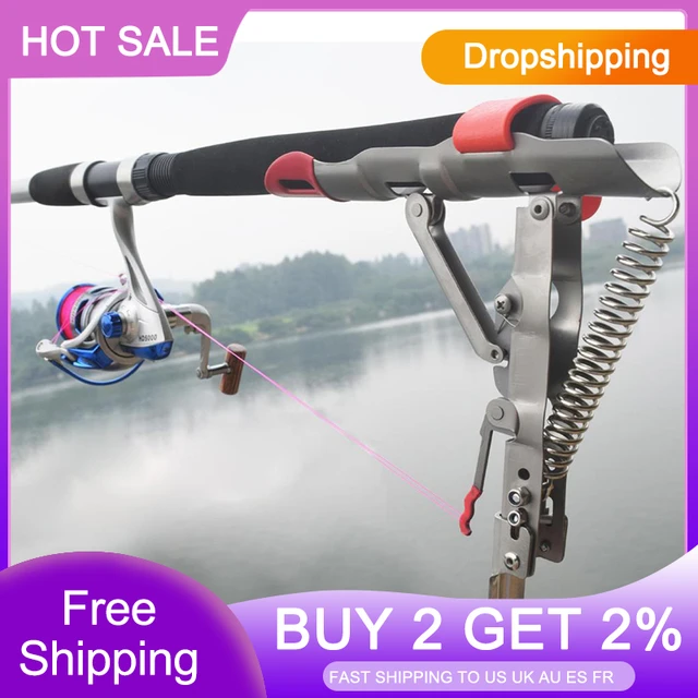 New Foldable Automatic Double Spring Angle Fishing Pole Tackle Bracket  Anti-rust Steel Fishing Bracket Rod Holder Fish Tackle - Fishing Rods -  AliExpress