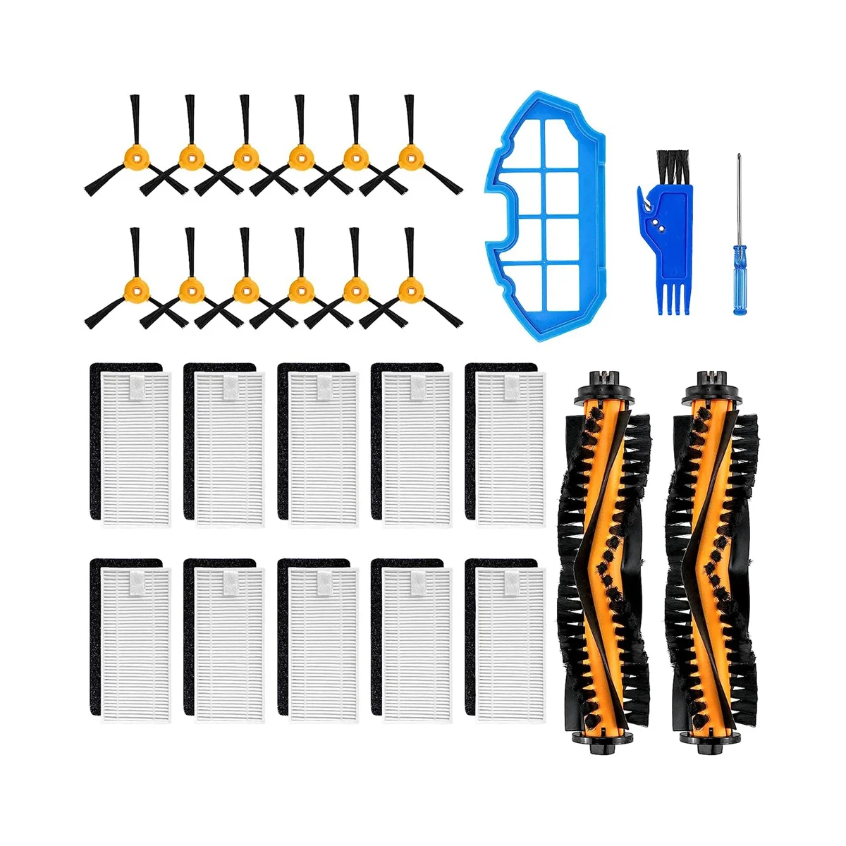 

Replacement Parts for Ecovacs Deebot N79 N79S DN622 500 N79W N79SE Yeedi K600 K700 Accessories Kit Filters Brushes