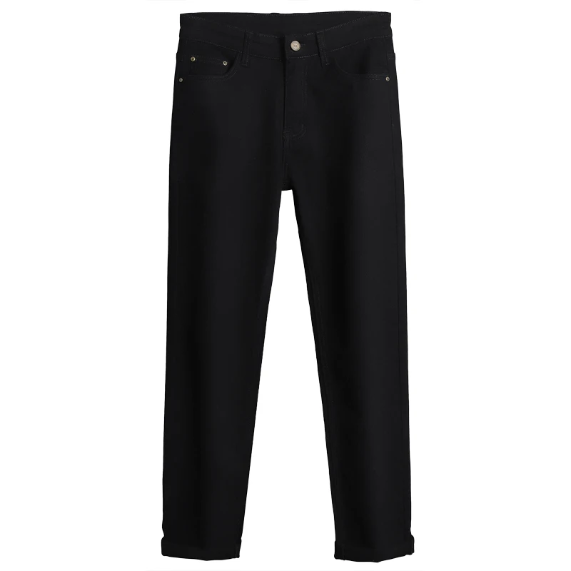 Autumn And Winter Men's Jeans New Large Size 29 44 Casual Pants Male Straight Elastic High Waist Trousers Fashion Color Pants 6