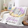 Winter New Pattern Blanket Baby Girl Boy Blankets Flannel Fleece Throw Blanket Personalized Family Friends Blanket Gifts 4