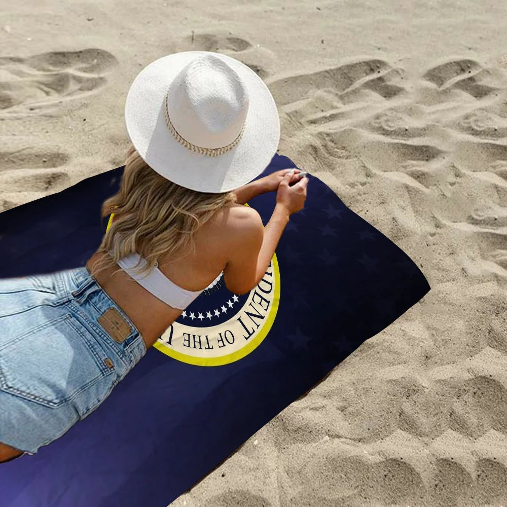 Seal Of The President Of The United States Towel Microfiber Beach Towel Absorbent Quick dry Soft Yoga Swimming Resort Mountain