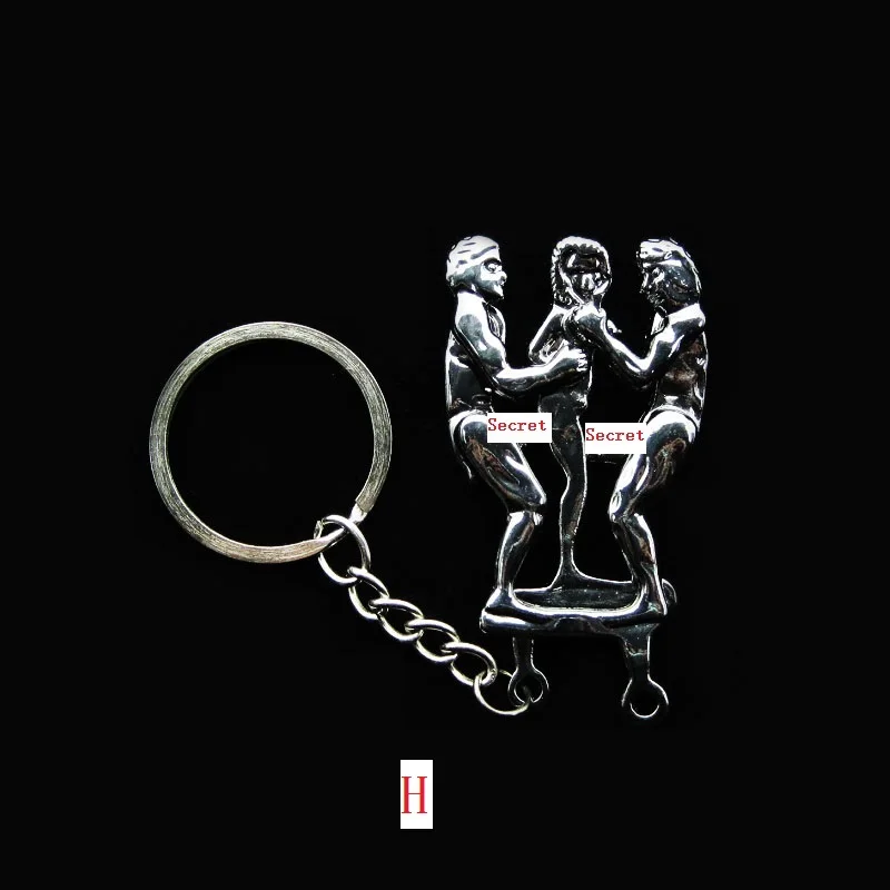 

100 Pcs Alternative Adult Fun Keychain Creative Couple Chain Buckle Eight Styles For Holiday Activity Valentine's Day Gift