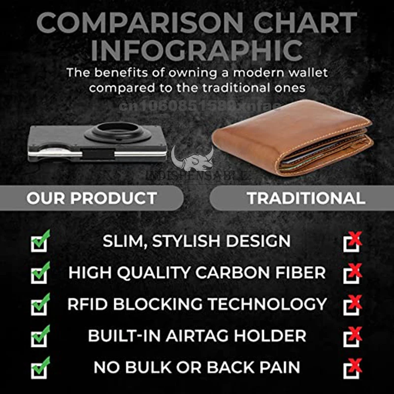 Forged Carbon Fiber Airtag Card Bag Original Design RFID ID Credit Card Holder Business Men Wallet Women Minimalist Smart Wallet