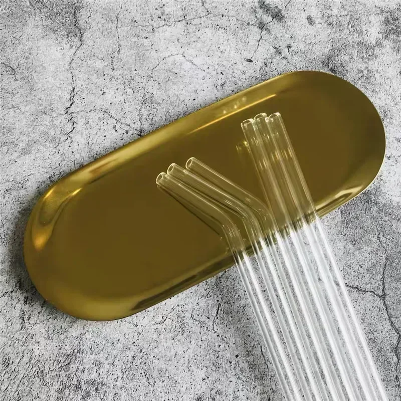 Clear Glass Straws 200*8mm for Smoothies Cocktails Drinking Straws Healthy Reusable Eco Friendly Drinkware Accessory glass straw set,drinking straws