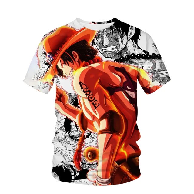 Summer Latest Pirate King Luffy Fashion 3D T-shirt Summer Cartoon