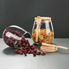 Large Capacity Transparent Glass Miscellaneous Grain Snack Storage Sealed Jar With Spoon Lid Tea Jar Storage Jar 3