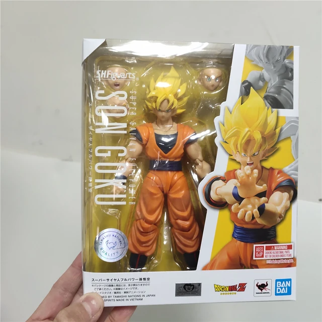 Original Bandai Shfiguarts Dragon Ball Z Full Power Son Goku Ssj2