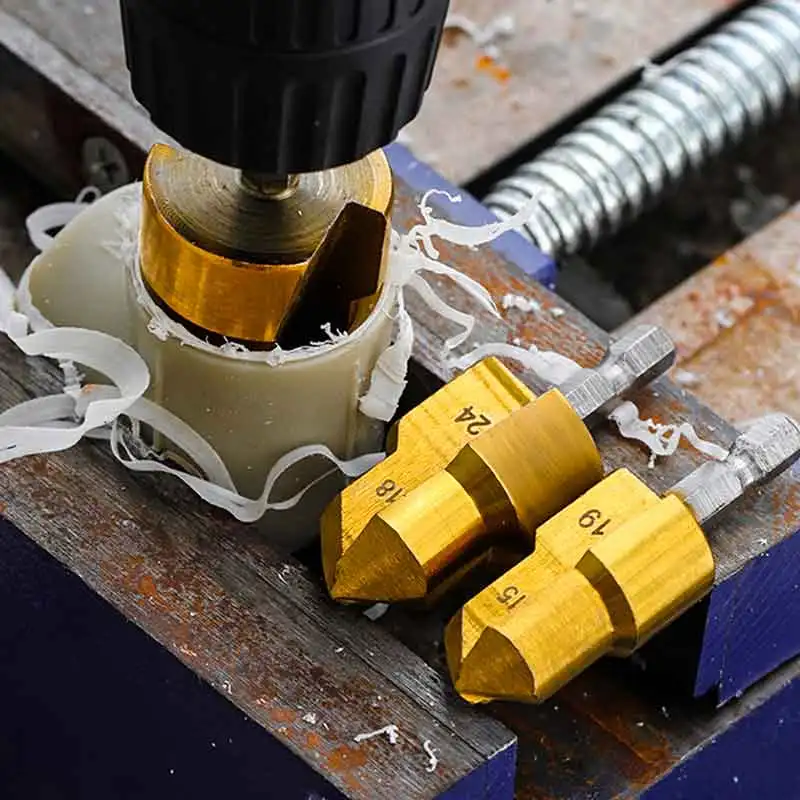 Set Di 3 Punte Trapano Per Tubi PPR - Per Fori E Allargamenti Precisi - Foto 6