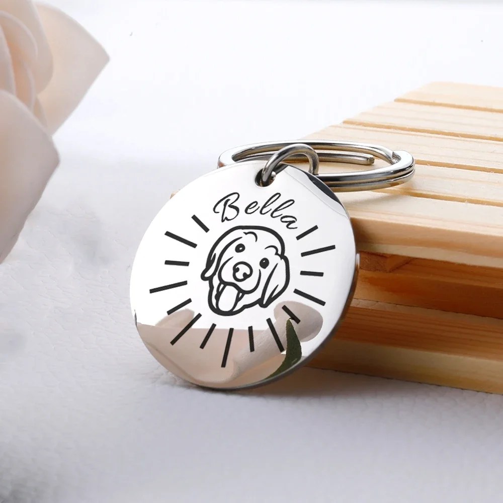 

Personalized Dog ID Tag Pet Dog ID Name Collar Free Engraving Dog Puppy ID Tag Anti-lost Pet Name Tags Pendant Pets Accessories
