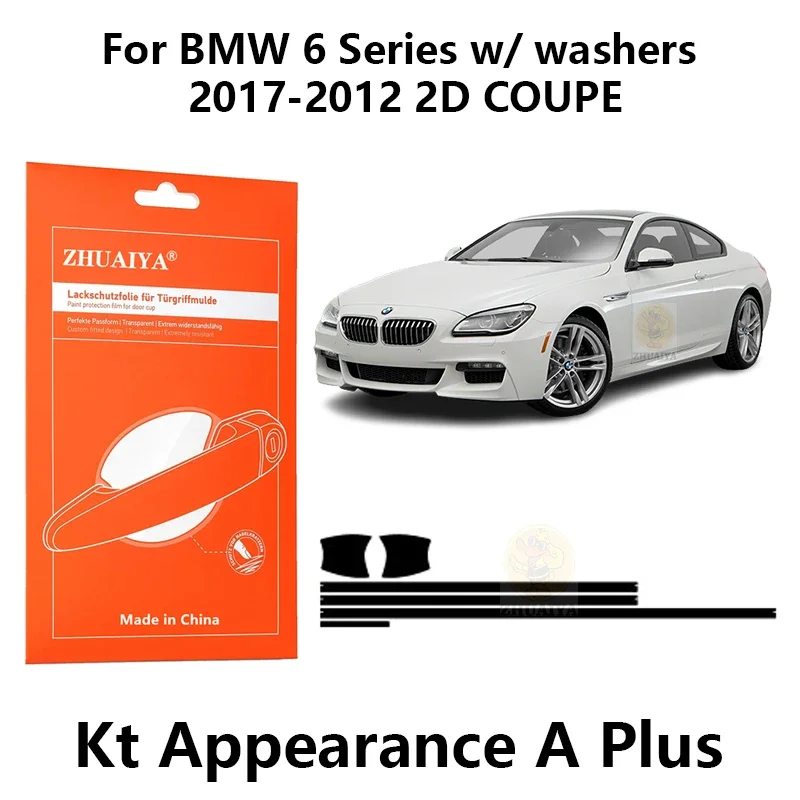 

Door Edge Guards Door Handle Cup Paint Protection Film TPU PPF For BMW 6 Series w/ washers 2017-2012 2D COUPE car assecories