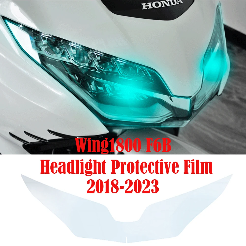 

For Honda GL1800 F6B Cover Protective GoldWing1800 Headlight Cover Protective Film Accesorios Light Black Transparent GOLDWING