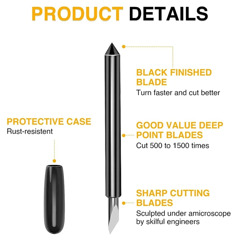 New Deep Cut Blade And Housing For Cricut Maker, Deep Point Blade For Maker 3/Maker/Explore 3/Air 2/Air/One Cutting Machine