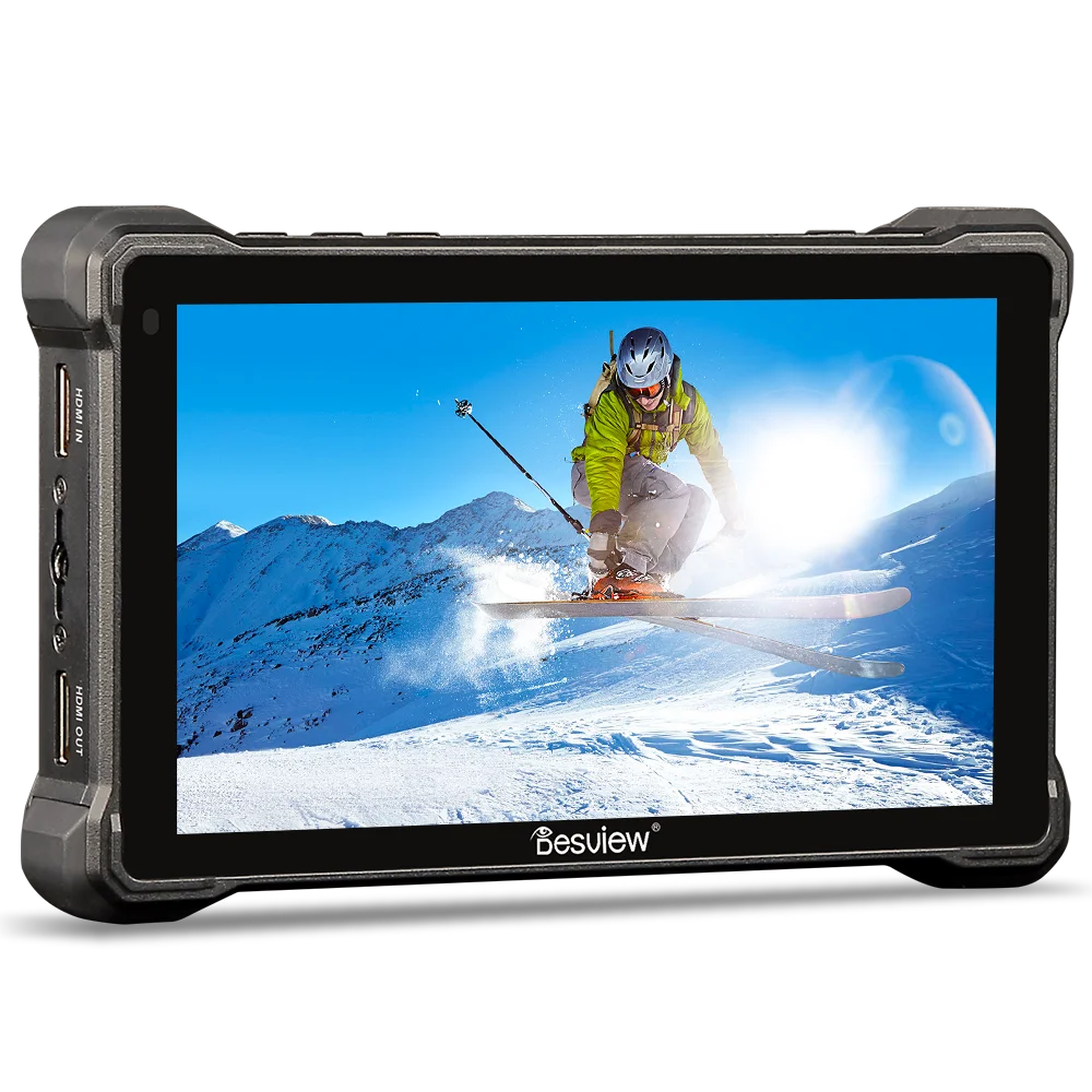 Desview R7III R7SIII Camera Field Monitor 2800nits Touch Screen HD 4K 60HZ HDMI 3G-SDI Input/Loopout Camera Monitor with Handbag
