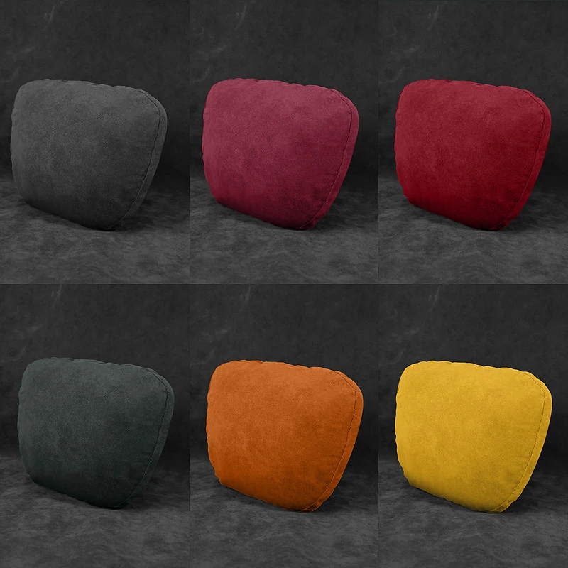 Alcantara Car Headrest Pillow for Cervical Spine Support