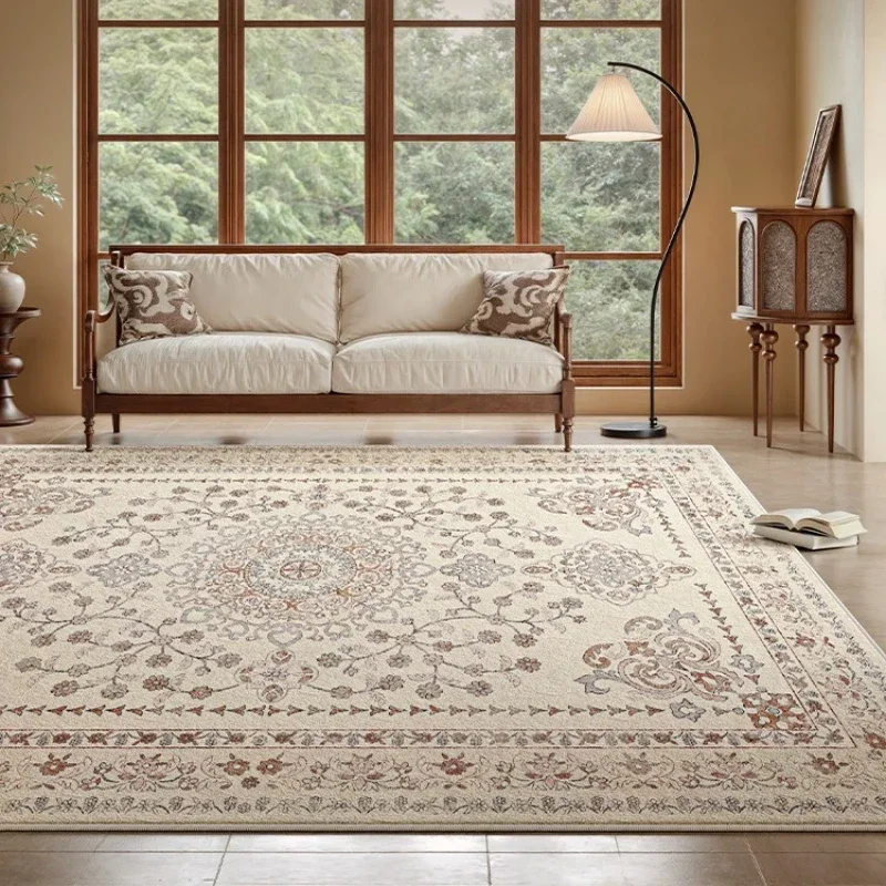 Living Room Carpet Retro French Plush Bedroom Bedside Rug Home Large Area Luxury High-end Soft Coffee Table Floor Mat Tapete 양탄자