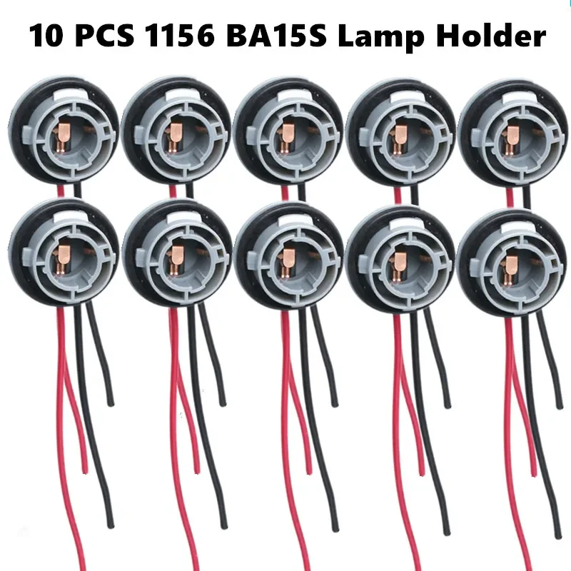 10 stuks 1156 ba 15s lamp socket lamphouder p 21w adapter basis connector auto licht basis auto led lampen lamp socket connector