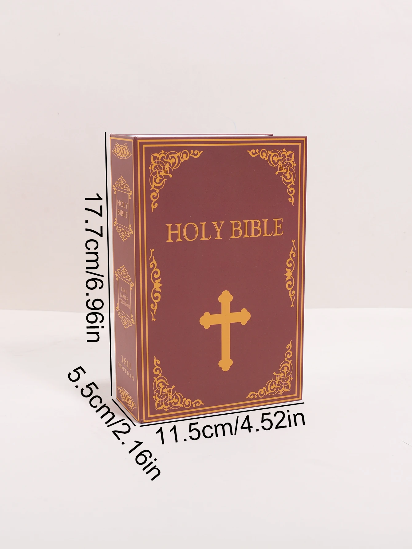 Hucha con forma de libro vintage con llave, caja de ahorro_voghion.com