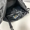 VC Men's Functional Black Backpack Trend Canvas Patchwork Design Backpack Large Capacity Travel Backpacks for Men School Bag 4