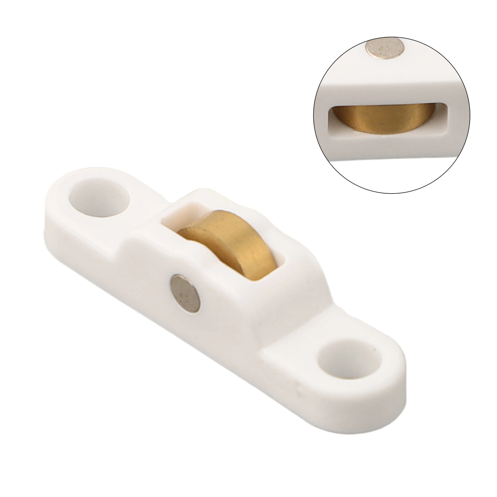 Stainless Steel Door Window Pulley Flat Slot Wheel Sliding Door Fittings Glass Sliding Rollers Screen Window Nylon Pulley