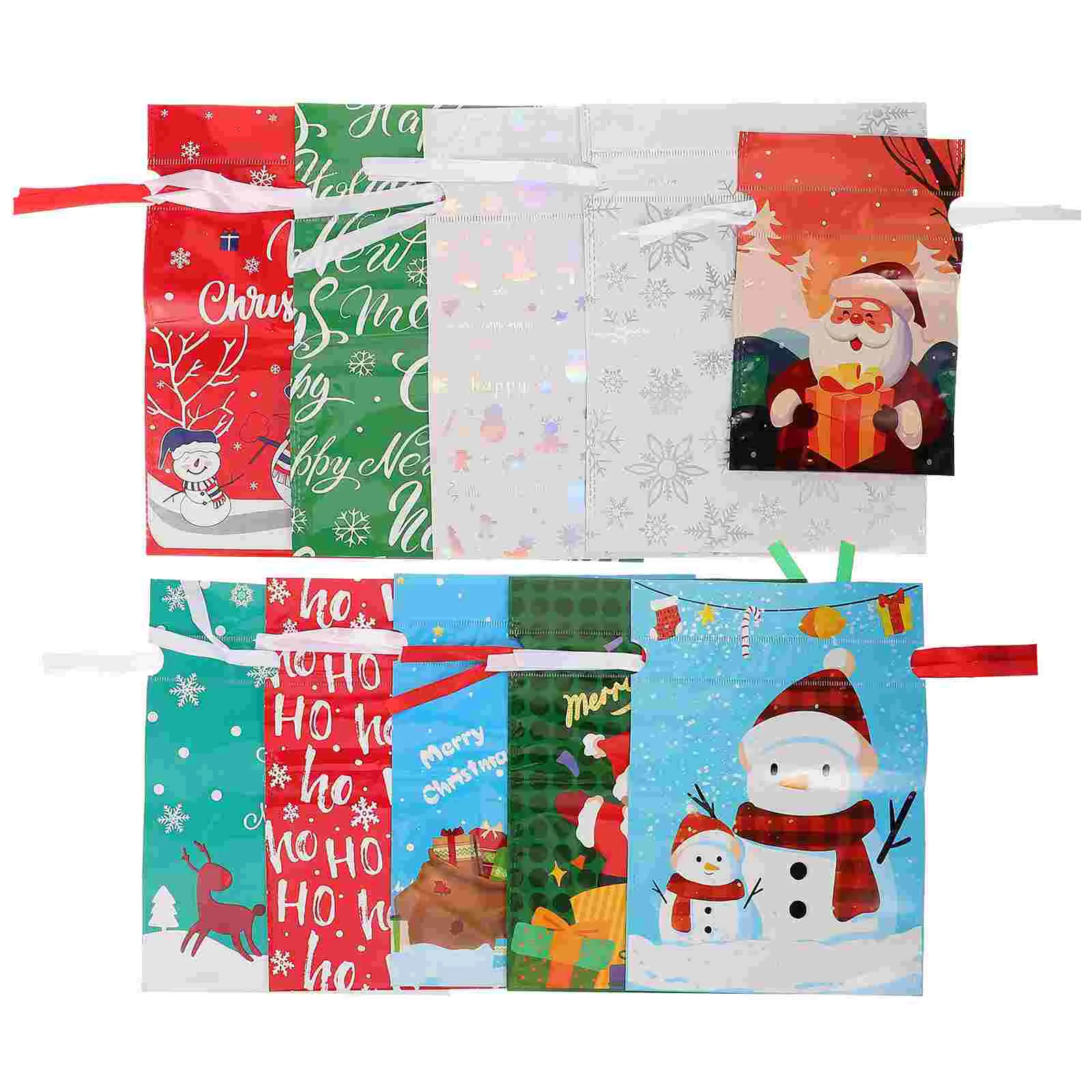 

1 Set Drawstring Bag Gift Packaging Bag Christmas Theme Drawstring Jewelry Bag