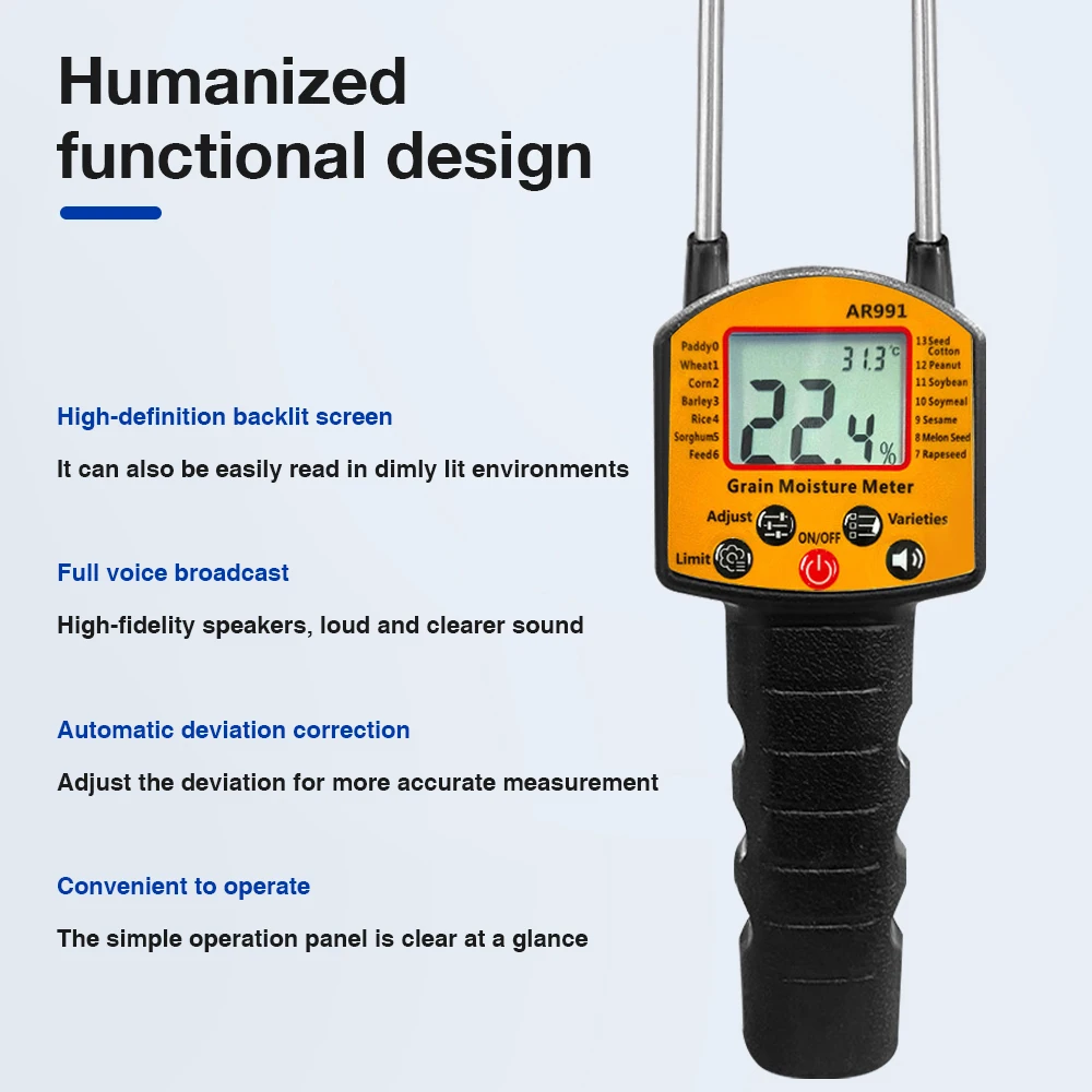 LCD Display Handheld Hygrometer