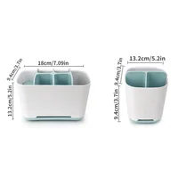 1Pc Toothbrush Bathroom Shelf Toothpaste Holder Case Shaving Makeup Brush Electric Organizer Stand Bathroom Accessories Box 2