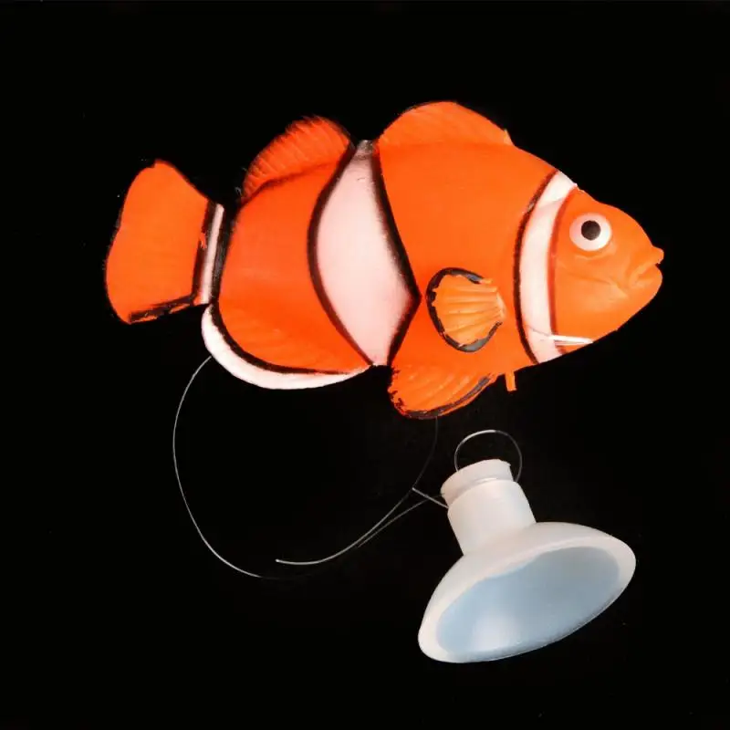 Aquarium Artificial Luminous Lionfish Fish Tank Landscape Silicone Fake Fish Floating Glow In Dark Ornament Home Decoration