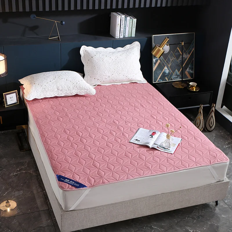 

Waterproof Thickened Mattress Washable White Protective Cover Non-slip Mat Anti-dirty Mat For Home Hotel Bedroom 160x200cm