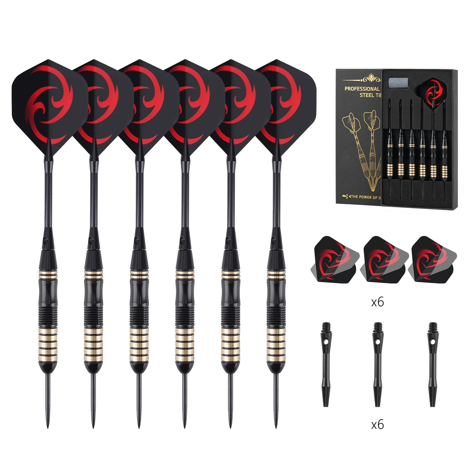 SteelTipDartsAlumiumshaftswithOring22gDartIndoorSports