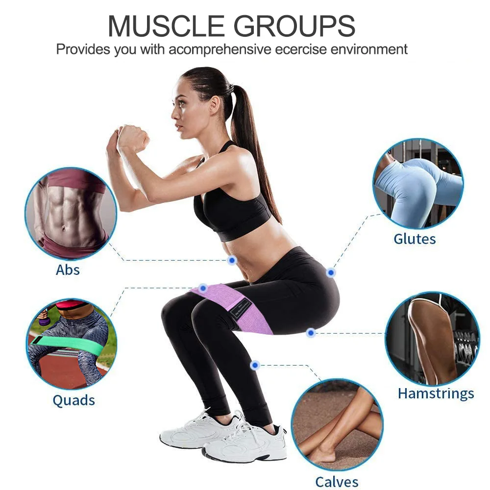 Yoga Resistance Bands 3Pcs Set Fitness Rubber Bands Expander Elastic Band for Fitness Booty Set Indoor Exercise Equipment
