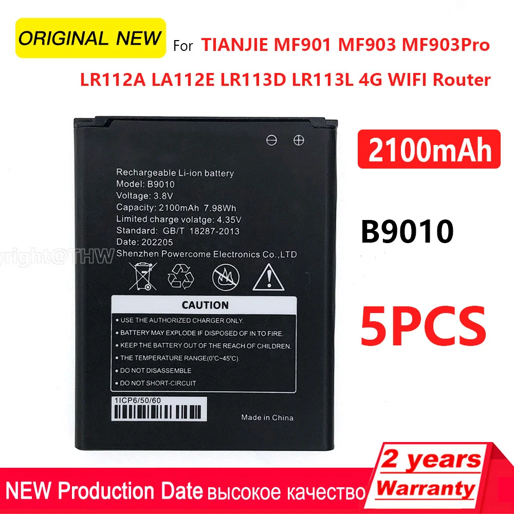 100% Original B9010 For TIANJIE MF901 MF903 MF903Pro LR112A LR112E LR113D LR113L MTC 8723FT MTS 4G LTE MIFI WIFI Router Battery