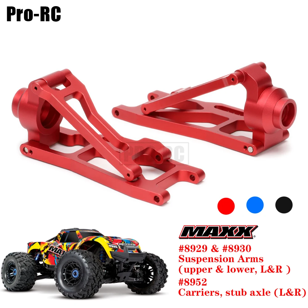 

1Set Rear Suspension Arms Carriers Stub Axle Assembly #8929 #8930 #8957 Set for RC Car 1/10 Traxxas MAXX 4S 89076-4 89086-4