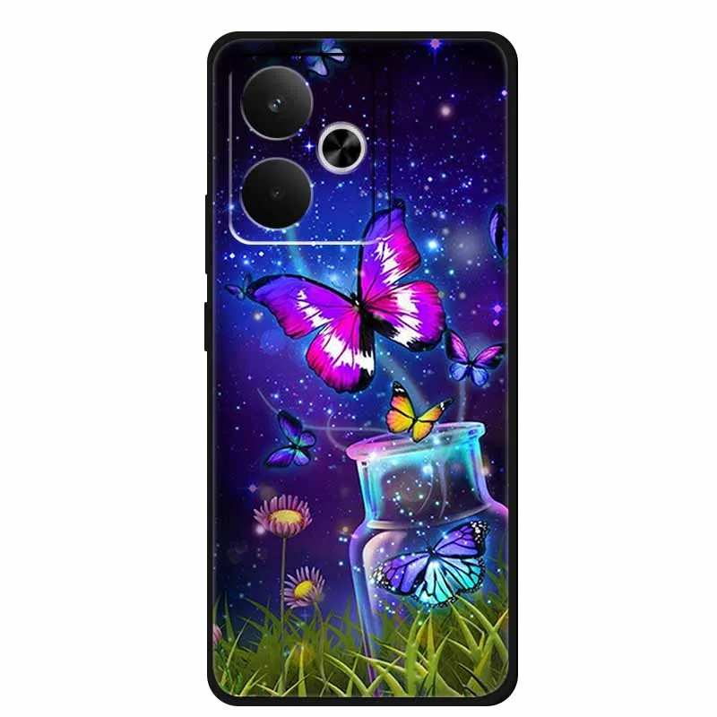 Sleek Black Silicone Soft Back Phone Case Cover