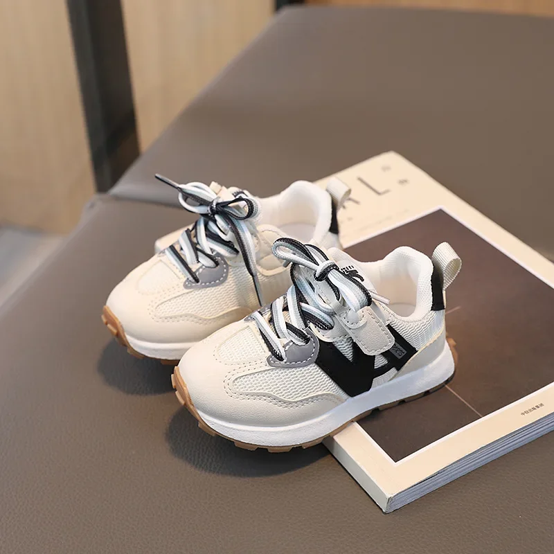 Children's Spring and Autumn New Casual Sports Shoes Fashionable Girls' Running Shoes Baby Shoes Boys' Breathable Mesh 4