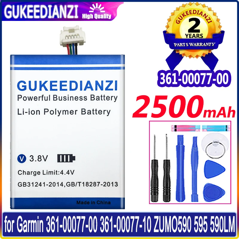 Batteria 2500Mah Per Garmin Zumo 590 Zumo 590Lm Zumo 595 Zumo 595Lm 010-01603-10 010-12110-003 361-00077-00 Batteria Di Alta Qualità